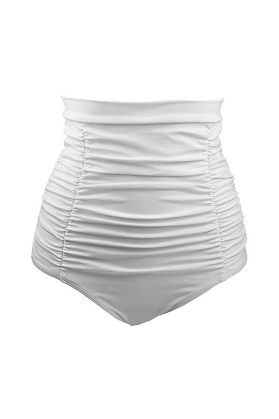 Bathing Suit Bottoms for Women Tankini Swimsuits for Women Tummy Control Tummy Control Tankini Swimsuit Bathing Suit Bottoms for Women (White,M)