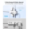 thumbnail image 3 of Enchufe plano giratorio de 360° Power Strip TROND, 6 enchufes, 2 USB, 3 of 7