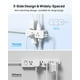 thumbnail image 3 of Enchufe plano giratorio de 360° Power Strip TROND, 6 enchufes, 2 USB, 3 of 7