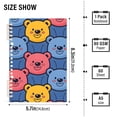 thumbnail image 3 of Full Bears Ring Binder Notebook Journey Note Diary College Ruled Spiral Notebook Study Loose Leaf Paper A5 60 Pages, 3 of 8