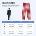 thumbnail image 4 of Lsque Red Checkboard Print Men's Pajama Pants, Lounge Pant - Comfortable Home Wear,Elastic Waistband, Stylish Design-XX-Large, 4 of 9