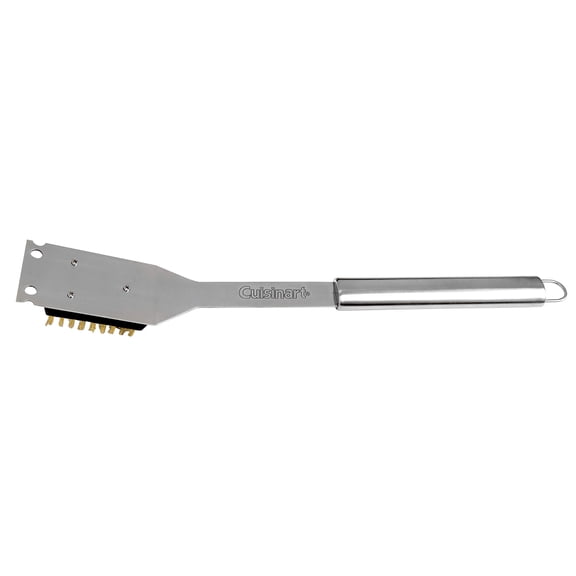 Scraper & Cleaning Brush for BBQ, Grill, Cooking Tools, Outdoor BBQ Accessories - 16.5" (Approx. 41.9cm) Long Handle, Stainless Steel