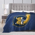 thumbnail image 4 of Quinnipiac University Logo Fleece Blanket, Very Soft Microfiber Flannel Blanket for Couch Warm and Cozy for All Seasons, 4 of 6