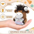 thumbnail image 4 of Muñeca de ganchillo Positive Affirmation Highland Cow Iznomo, 4 of 7