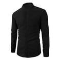 thumbnail image 7 of Mgmyaa Men's Long Sleeve Waffle Knit Button Up Cardigan with Standing Collar and Pockets, Casual Open Front Sweater Shirt for Daily Wear, 7 of 7