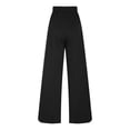 thumbnail image 5 of Maplenight Womens Fleece Wide Leg Sweatpants Thermal Elastic Waist Baggy Sweat Pants Sport Running Casual Pants for Fall Winter, 5 of 9