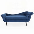 thumbnail image 4 of Modern Sled Chaise Lounge 68.31"W*28.74"D*29.33"H with Fabric & Solid Wood Frame, 4 of 15