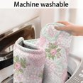 thumbnail image 5 of Pioneer Flower Floral Print Pattern Bathroom Rugs Mat, Non Slip Microfiber Bathroom Rug with Rubber Backing, Soft Mats for Bathroom Floor Tub Shower, 24"x60", 5 of 5