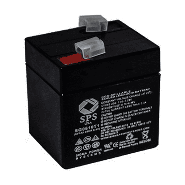 SPS Brand 6V 1 Ah (Terminal T1) Replacement battery (SG0610T1) for Biosearch Medical 147005 ENTERNAL PUMP (1 PACK)