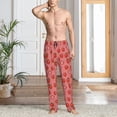 thumbnail image 2 of Pofeuu Red Strawberry Print Men's Pajama Pants, Soft Lounge Pajama Pants with big pockets for Men Plaid Pj Bottoms-XX-Large, 2 of 6