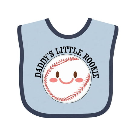

Inktastic Daddy s Little Rookie- Baseball Gift Baby Boy or Baby Girl Bib