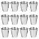thumbnail image 2 of 12pcs vasos de chupito de acero inoxidable vaso portátil para beber bebidas espirituosas vasos de vino sostenedor de salsa (30 ml), 2 of 7