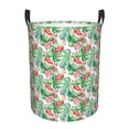 thumbnail image 1 of Fotbe Flamingo And Monstera Cesto de Ropa con Asas, Cesto Impermeable de Gran Capacidad, Bolsa de Lavado para Dormitorio, Cesto de Ropa con Ruedas y Asas-Small, 1 of 6