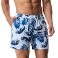 thumbnail image 2 of Swim Trunks for Men Summer Stylish Printed Shorts Casual Quick Dry Relaxed Fit Bathing Suits Breathable Drawstring Short Pants, 2 of 6