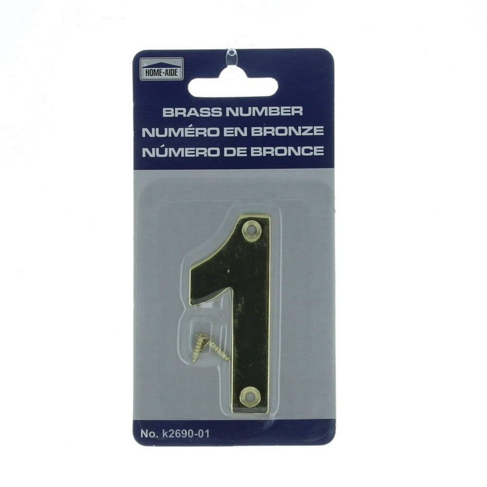 3" Brass Numbers Mailbox House Door Numbers 1