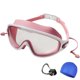 thumbnail image 1 of Gafas de natación HD de marco grande para niños | Diseño impermeable a prueba de fugas | Lentes panorámicas transparentes antivaho | Protección UV | Montura de silicona suave | Correa ajustable, 1 of 1