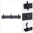 thumbnail image 3 of REGALWOVEN 1 Pack Coat Rack Wall Mount, Metal Coat Hook, Hat Rack, Wall Hooks for Hanging with 3 Hooks for Entryway, Bathroom, Bedroom 7*1in Black, 3 of 7