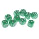 thumbnail image 4 of Paquete de 10 da de punto de plástico verde D6 para da de juego de RPG MTG piezas Zulema Juego de dados de 6 lados, 4 of 5
