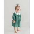 thumbnail image 4 of BemeyourBBs Girl Christmas A Line Dress Tree Embroidery Long Sleeves Plaid Dress, 4 of 9