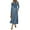 DustyBlue, variant on YOGAFOX Womens Fall Turtleneck Tie Waist Long Sleeve Ribbed Knit Midi Dress Grey S