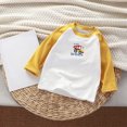 thumbnail image 2 of Gerichy Toddler Baby Girls Boys Long Sleeve Raglan Shirt Tee Cotton T-Shirt Kids Casual Base Layer Tops 6M-8T, 2 of 5