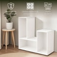 thumbnail image 3 of Ilios Innova | Librero Modular de 3 Cubos de MDF con Diseño Moderno Reconfigurable Estantería Decorativa para Libros Figuras y Jarrones para Hogar Oficina o Estudio, 3 of 9