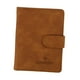 thumbnail image 1 of Funda para pasaporte, tarjetero de piel sintética, organizador de tarjetas de crédito marrón claro, 1 of 9