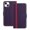 Purple, variant on Allytechgroup Flip Wallet Phone Case for iPhone 14 Plus, RFID Blocking PU Leather Built-in Credit Card Slot Stand Shockproof Full Body Protective for iPhone 14 Plus, Red