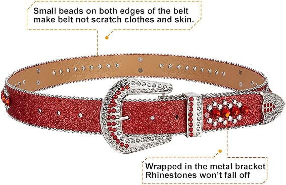 Dream Apparel Rhinestone Belt for Men and Women, Western  display picture 2