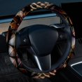 thumbnail image 2 of Pangolin Stylish 14.5 Inch Printing PVC Leather Car Wheel Cover Steering Wheel Covers Auto Accessories, 2 of 6