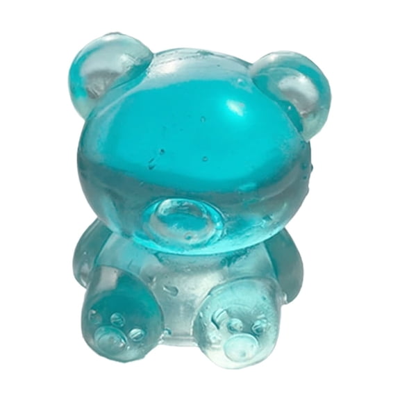 Gummy Bear Toys,Stress Bear Squishy Balls,Sugar Filled Squishy Toys Stress Relief, High Density Squeeze Balls Calming, Ultra Soft Fidget Toys for Anxiety Relief(Blue)