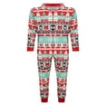 thumbnail image 3 of Combinaison Pyjama à Capuche de Noël Assortie pour la Famille avec Renne, Fermeture Éclair, Pjs pour Adultes, Enfants, Bébé, 3 of 7