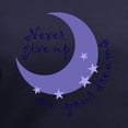 thumbnail image 3 of CafePress - NEVER GIVE UP ON DREAMS T Shirt - Women's V-Neck Dark T-Shirt, 3 of 4