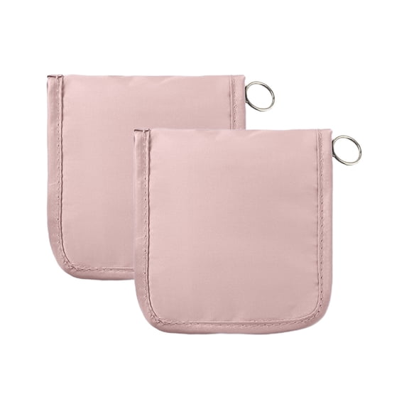 HBBKVI Set of 2 Portable First Aid Kits, 5.1x4.7x0.8in Medical Bag for Camping Hiking Travel Emergency, Gray Beige Purple Pink