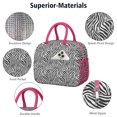 thumbnail image 4 of Insulated Lunch Bag for Women, Floral Print Oxford Fabric Lunch Box, Leakproof Thermal Cooler Tote for Work, School & Picnic, Leopard Animal Print, 4 of 5