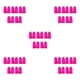 thumbnail image 3 of Seitruly Paquete de 10 tapones para los oídos con aislamiento para la prevención del ruido del sueño de viaje rosa rojo Type2 NO2, 3 of 6