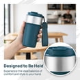 thumbnail image 3 of REGALWOVEN 17 oz Tumbler, Stainless Steel Insulated Water Bottle, with Lid Straw and Handle, Reusable Cup Keeps Hot and Cold Blue 1, 3 of 5