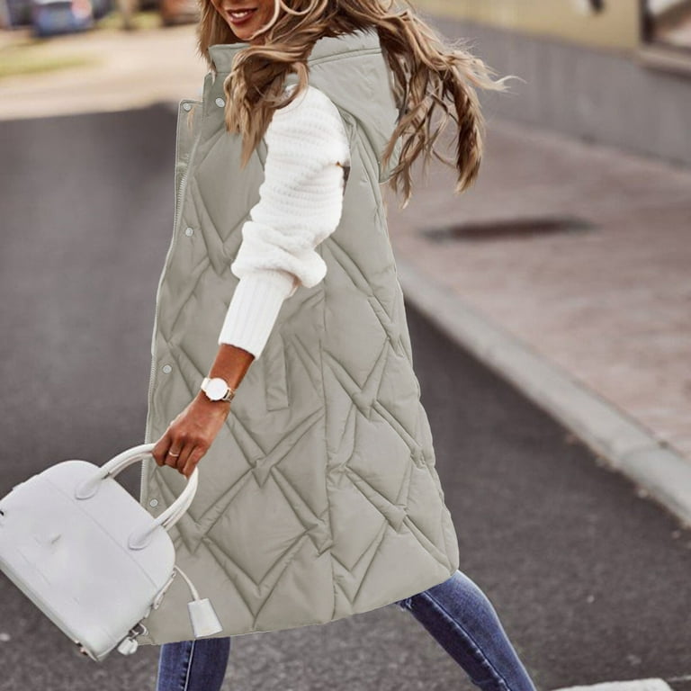 Long winter vest hot sale