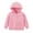 Pink, variant on Timegard Fall Clothes for Boy Girl Unisex Kids Zip up Hoodies Long Sleeve Sweatshirts Solid Color Casual Outwear Pockets