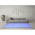 thumbnail image 3 of Ahgly Company Indoor Round Oriental Blue Industrial Area Rugs, 3' Round, 3 of 4