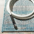 thumbnail image 5 of SAFAVIEH Courtyard Galen Striped Indoor/Outdoor Area Rug, Aqua/Grey, 9' x 12', 5 of 6