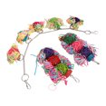 thumbnail image 2 of Bird Shredding Toy Colorful Boredom Relief Rattan Balls Parrots Chewing Foraging Toy for Cockatiel Parakeets, 2 of 14