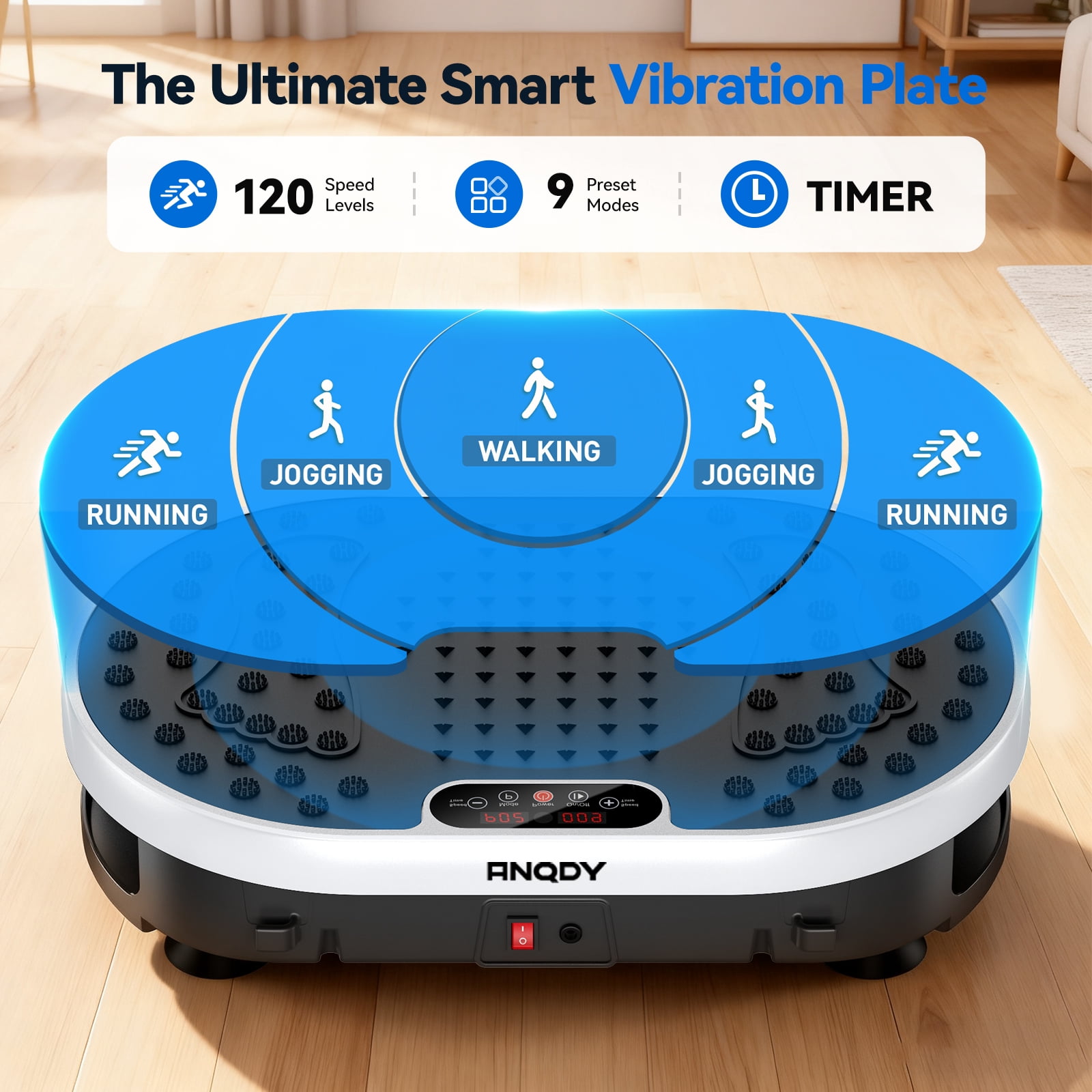 Anqdy Vibration Plate Exercise Machine Vibrating Plate For Home Gym Exercise Equipment