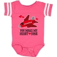 thumbnail image 3 of Inktastic Valentines Day Airplane Hearts Boys or Girls Baby Bodysuit, 3 of 5