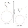 thumbnail image 2 of BESTYASH 4Pcs Scarf Ring Hanger for Retail Store Display in White 1.0in Thick, 2 of 8