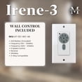 thumbnail image 3 of Matthews Fans - Irene-3 3-Blade 60 Inch Ceiling Fan In Contemporary and, 3 of 7