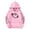 Pink, variant on Big Girls Hooded Sweatshirt Kids Pullover Hoodie Casual Football Print Unisex Athletic Top Clothing Pink Size 9-10T