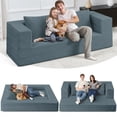 thumbnail image 1 of Sofá cama futón convertible 3 en 1 Cansunna con cojín, 1 of 9
