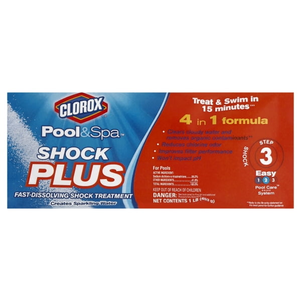 Clorox Pool&Spa Shock Plus for Swimming Pools, 1 lb