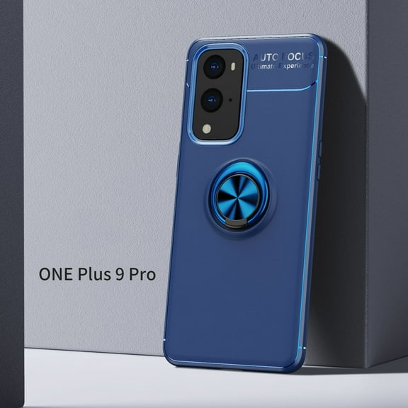 Allytech Case for One Plus 9 Pro 2021 Released, Build with Kickstand Compatible with Car Braket Flexible TPU Slim Shell Shockproof Protection Case Cover for One Plus 9 Pro, Blue